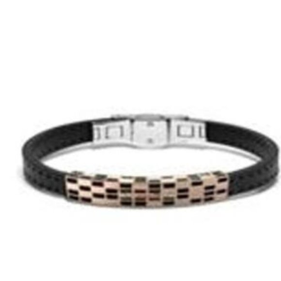 BARAKA Men's BR272081ROAC210000 Cage Collection Gold Stainless Steel Bracelet